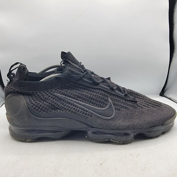 Nike Air Vapormax  Mens Size 12 Flyknit 2021 Triple Black Anthracite DH4084-001